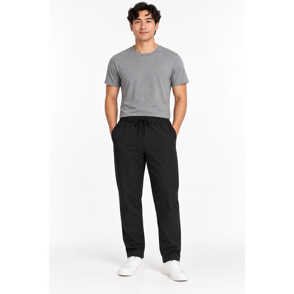 Lululemon Men's XS Black Pull-On Pants Drawstring Stretch 30" Inseam